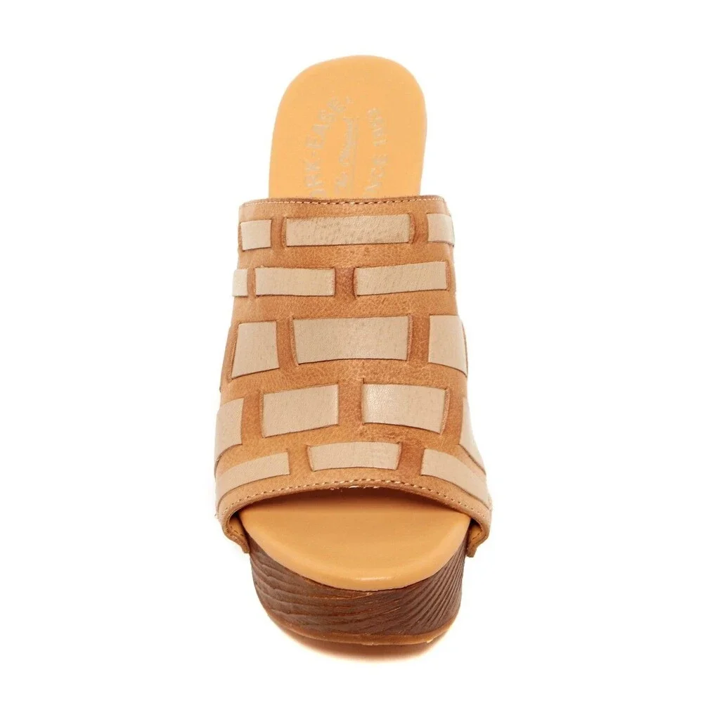 Kork Ease Charissa Platform Sandal Tan Leather